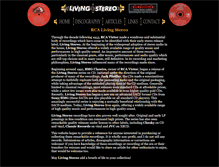 Tablet Screenshot of livingstereo.alongthehall.com